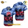 NBA Detroit Pistons Hawaiian Shirt Custom Redline Horizon