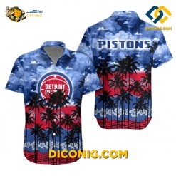 NBA Detroit Pistons Hawaiian Shirt Custom Redline Horizon