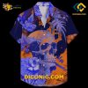 MLB Detroit Tigers Hawaiian Shirt Custom Bold Skull & Floral