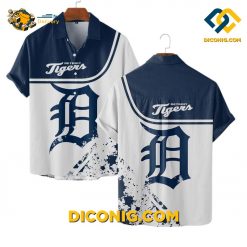 MLB Detroit Tigers Hawaiian Shirt Custom Bold Splash