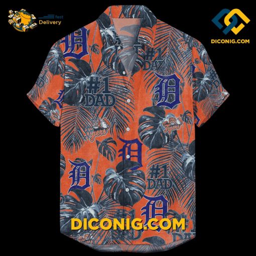 MLB Detroit Tigers Hawaiian Shirt Custom Father’s Day For Dad Grandpa