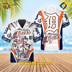 MLB Detroit Tigers Hawaiian Shirt Custom Legends Collage
