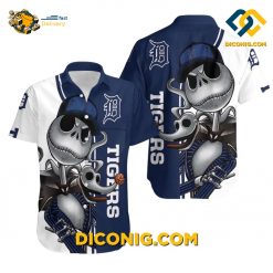 MLB Detroit Tigers Hawaiian Shirt Custom Skeleton Cool