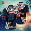 MLB Detroit Tigers Hawaiian Shirt Custom Tropical Color Block
