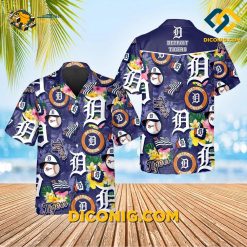 MLB Detroit Tigers Hawaiian Shirt Custom Tropical Icon