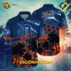 MLB Detroit Tigers Hawaiian Shirt Custom Tropical Palm Sunset