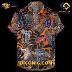 MLB Detroit Tigers Hawaiian Shirt Custom Tropical Vibes
