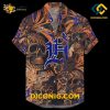 MLB Detroit Tigers Hawaiian Shirt Custom Vintage Skull & Floral