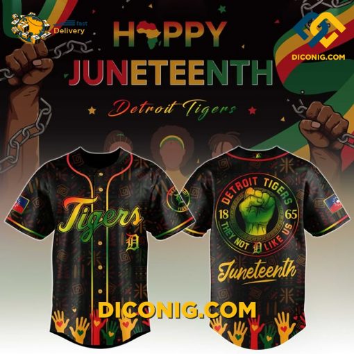 MLB Detroit Tigers Juneteenth Freedom Baseball Jersey