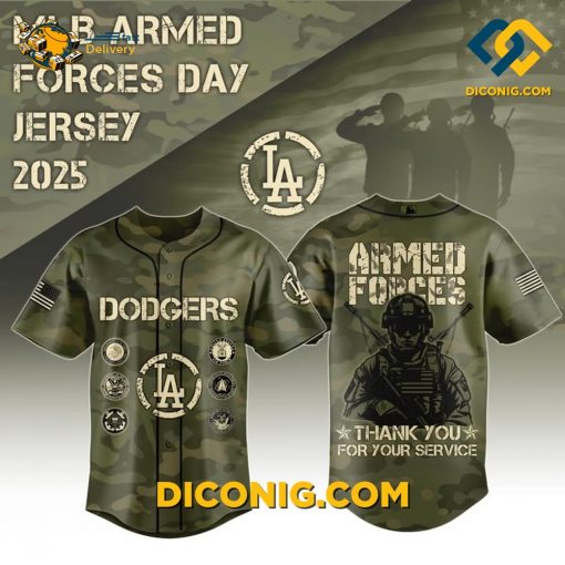 Dodgers Armed Forces Day Baseball Jersey