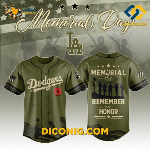 Dodgers Memorial Day Tribute Baseball Jersey