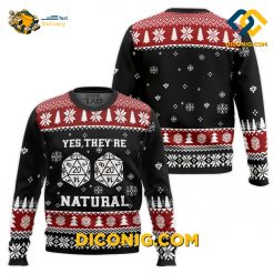 Dungeons And Dragons Yes They’re Natural Ugly Christmas Sweater
