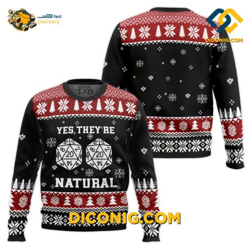 Dungeons And Dragons Yes They’re Natural Ugly Christmas Sweater
