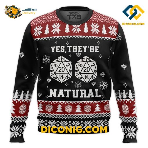 Dungeons And Dragons Yes They’re Natural Ugly Christmas Sweater