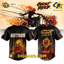 MLB Ghost Rider Houston Astros Inferno Baseball Jersey