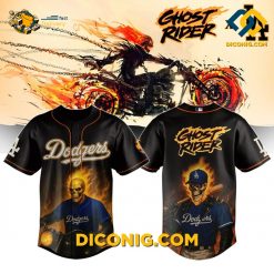 Ghost Rider Dodgers Inferno Baseball Jersey