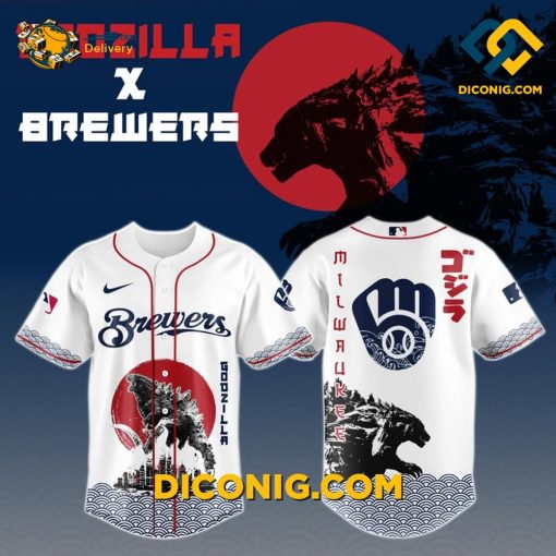 Godzilla Brewers Epic Baseball Jersey