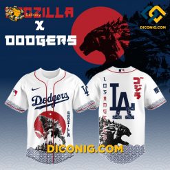 Godzilla Dodgers Epic Baseball Jersey