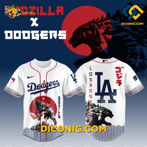 Godzilla Dodgers Epic Baseball Jersey
