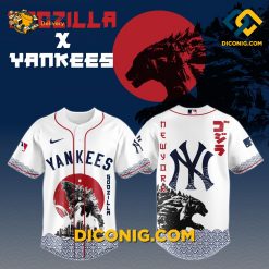 MLB Godzilla New York Yankees Epic Baseball Jersey
