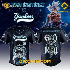 MLB Goku Ultra Instinct New York Yankees Baseball Jersey