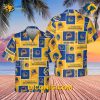 NBA Golden State Warriors Hawaiian Shirt Custom Grid Classic