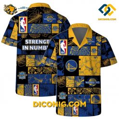 NBA Golden State Warriors Hawaiian Shirt Custom Strength in Numbers Tropical