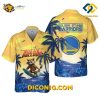 NBA Golden State Warriors Hawaiian Shirt Custom Surfing Rocket Raccoon