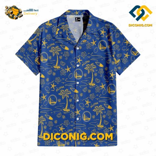 NBA Golden State Warriors Hawaiian Shirt Custom Tropical Breeze
