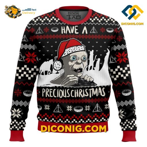 Gollum Have A Precious Lord Of The Ring Christmas Ugly Sweater