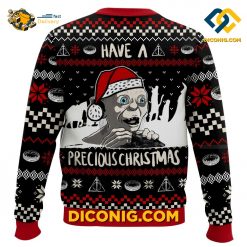 gollum have a precious lord of the ring christmas ugly sweater