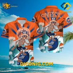 MLB Grateful Dead New York Mets Hawaiian Shirt Custom