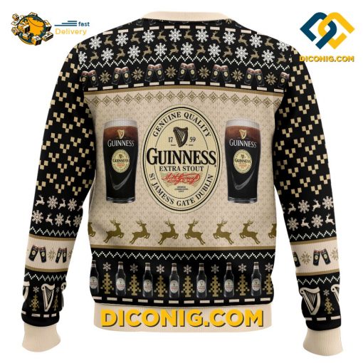 Guinness Extra Stout Christmas Ugly Sweater