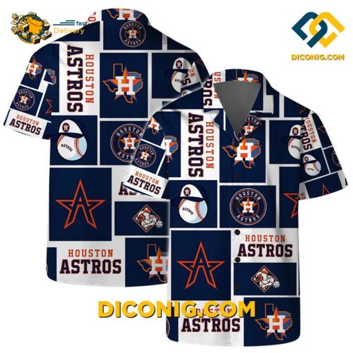 MLB Houston Astros Hawaiian Shirt Custom All-Star Patchwork