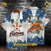 MLB Houston Astros Hawaiian Shirt Custom Blue Hibiscus Floral