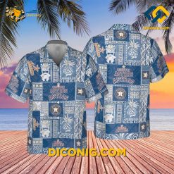 MLB Houston Astros Hawaiian Shirt Custom Blue Tropics