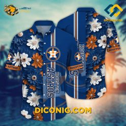 MLB Houston Astros Hawaiian Shirt Custom Bold Blossom