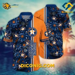 MLB Houston Astros Hawaiian Shirt Custom Bold Blossom Pool Days