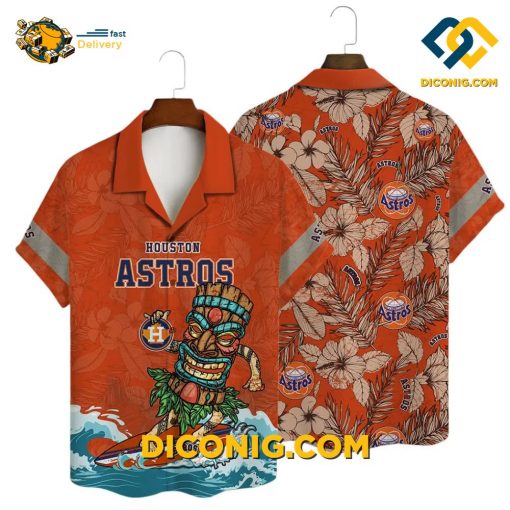 MLB Houston Astros Hawaiian Shirt Custom Celestial Wave