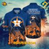 MLB Houston Astros Hawaiian Shirt Custom Flamingo Sunset