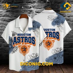 houston astros hawaiian shirt floral badge