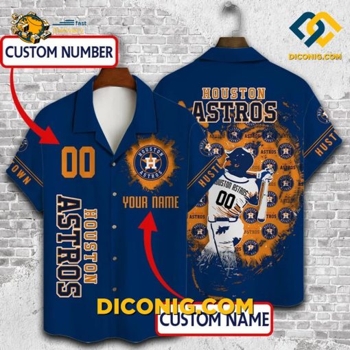 MLB Houston Astros Hawaiian Shirt Custom Homerun
