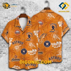 houston astros hawaiian shirt island orange
