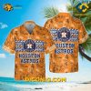 MLB Houston Astros Hawaiian Shirt Custom Island Spirit Orange