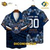 MLB Houston Astros Hawaiian Shirt Custom Night Bloom