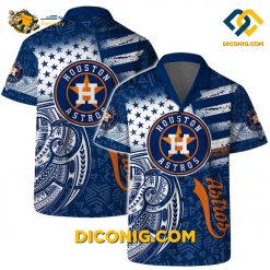 MLB Houston Astros Hawaiian Shirt Custom Palm Sunset