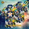 MLB Houston Astros Hawaiian Shirt Custom Parrot Paradise