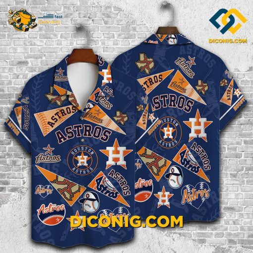 MLB Houston Astros Pennant Pride Hawaiian Shirt