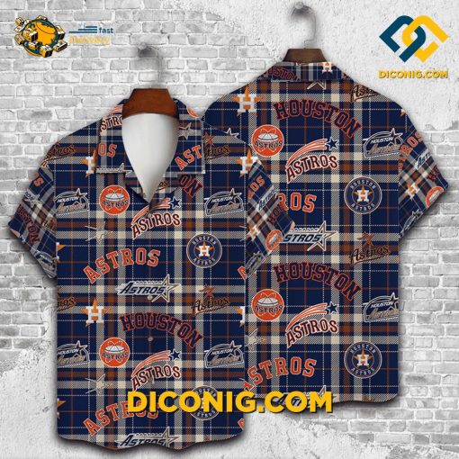 MLB Houston Astros Hawaiian Shirt Custom Plaid Pride