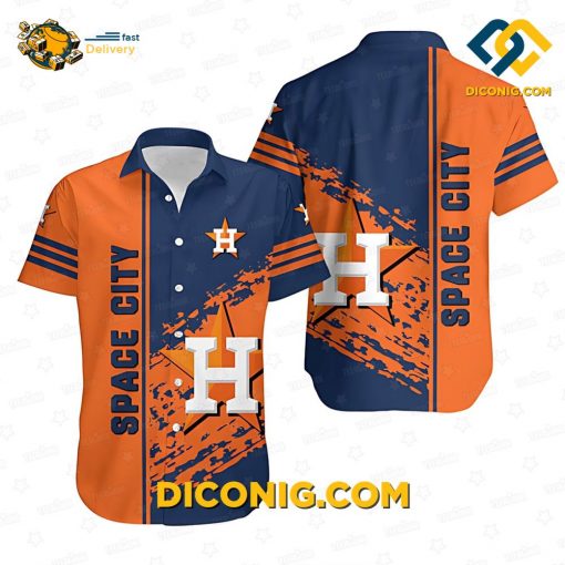 MLB Houston Astros Hawaiian Shirt Custom Space City Splash